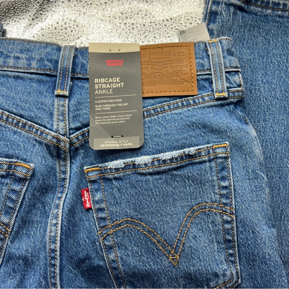 REVOLVE Blue Straight Leg Jeans - Picture 12 of 12